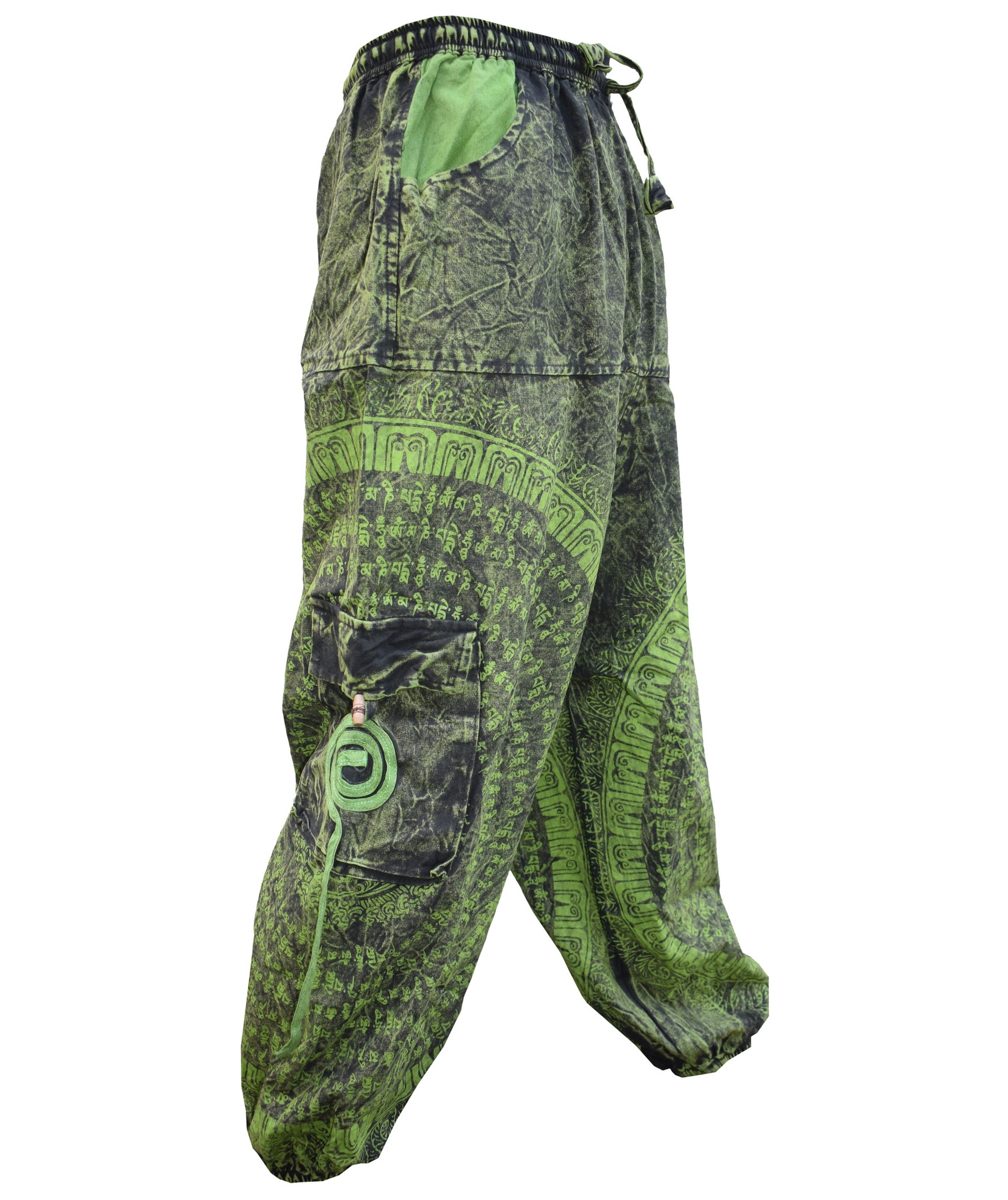 Chakra Embroidery Cargo Pants-5465
