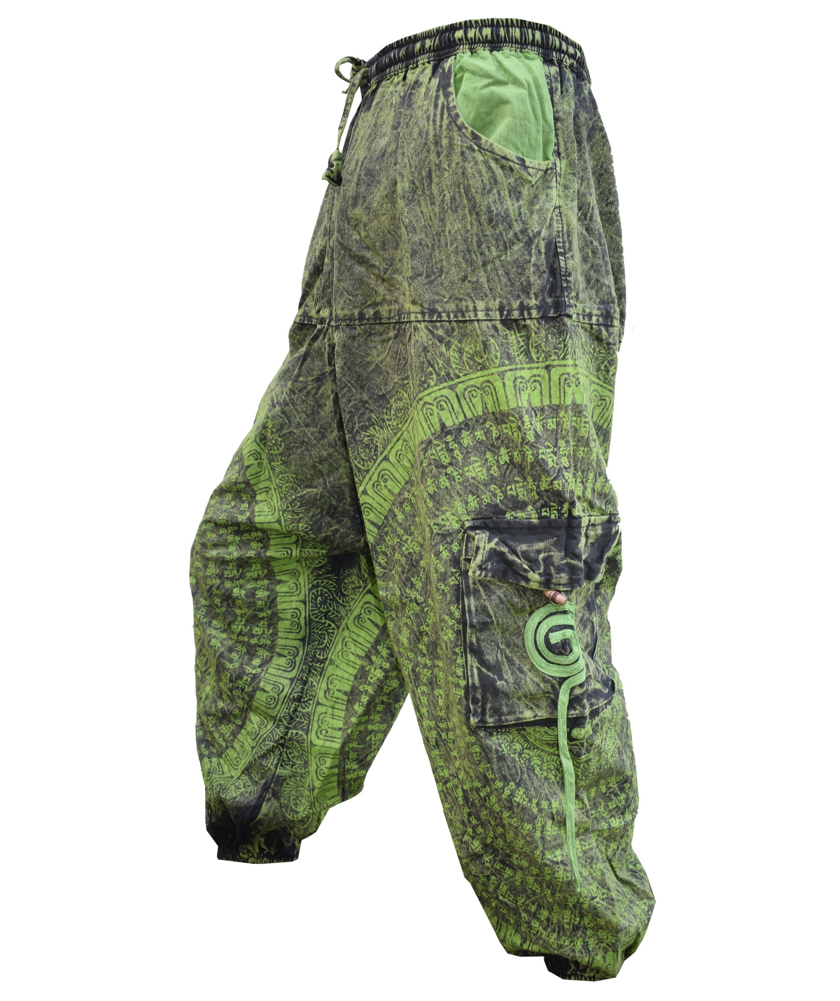 Chakra Embroidery Cargo Pants-5467