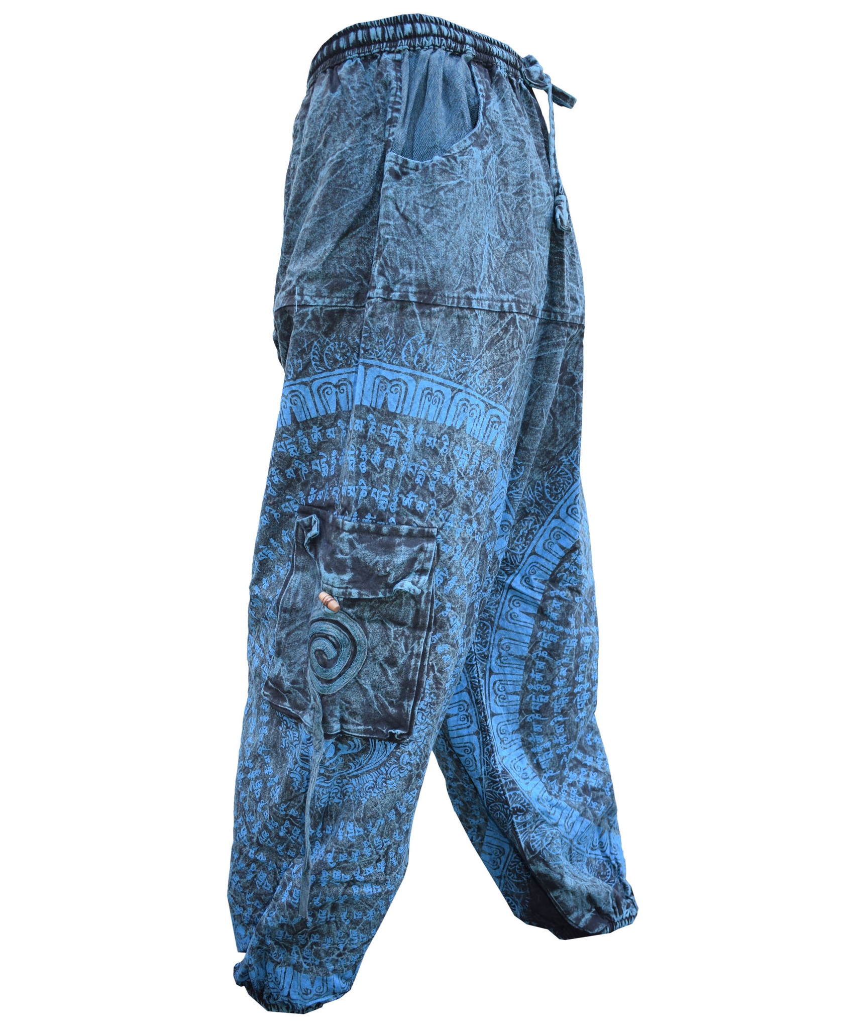 Chakra Embroidery Cargo Pants-5469