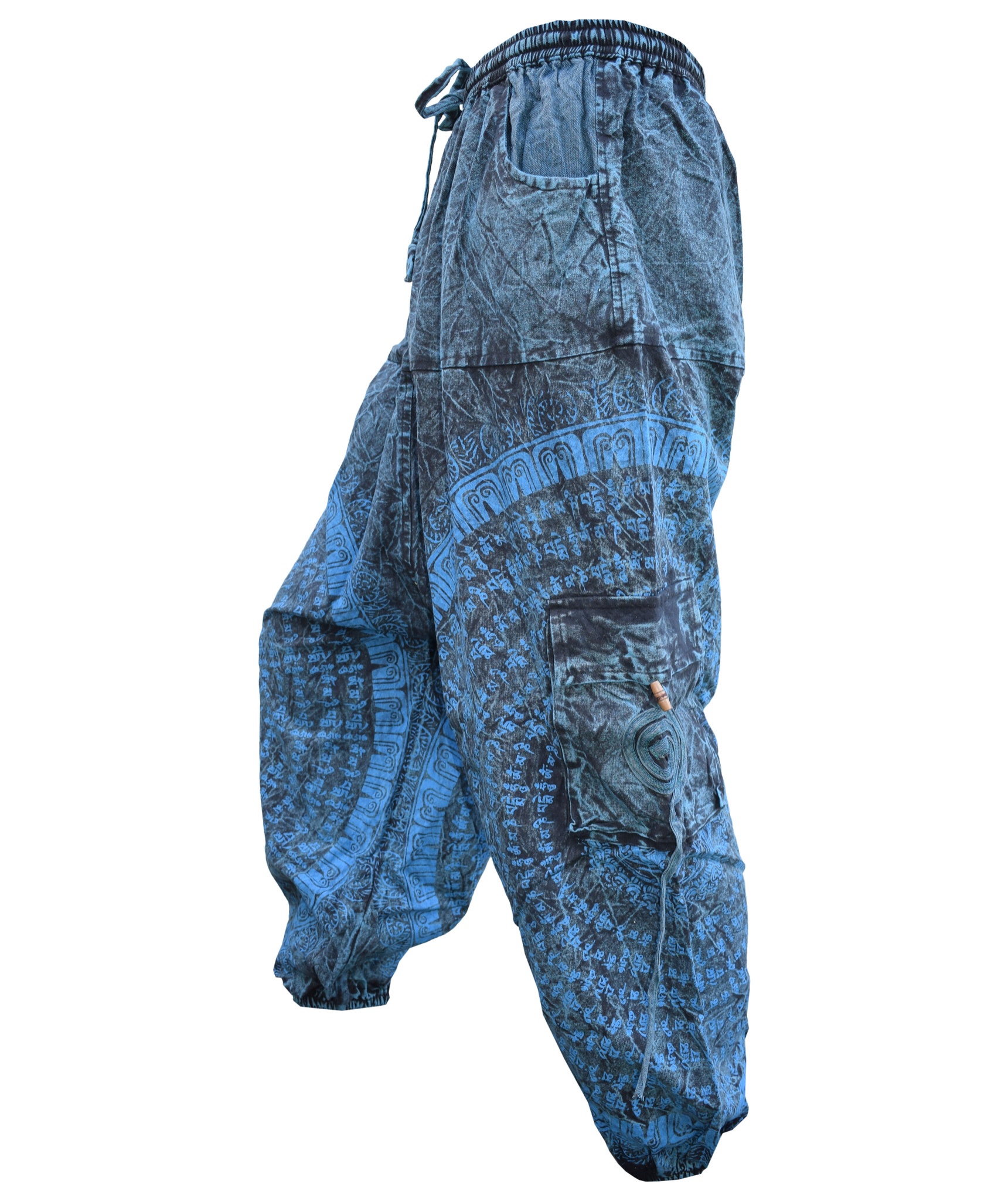 Chakra Embroidery Cargo Pants-5471