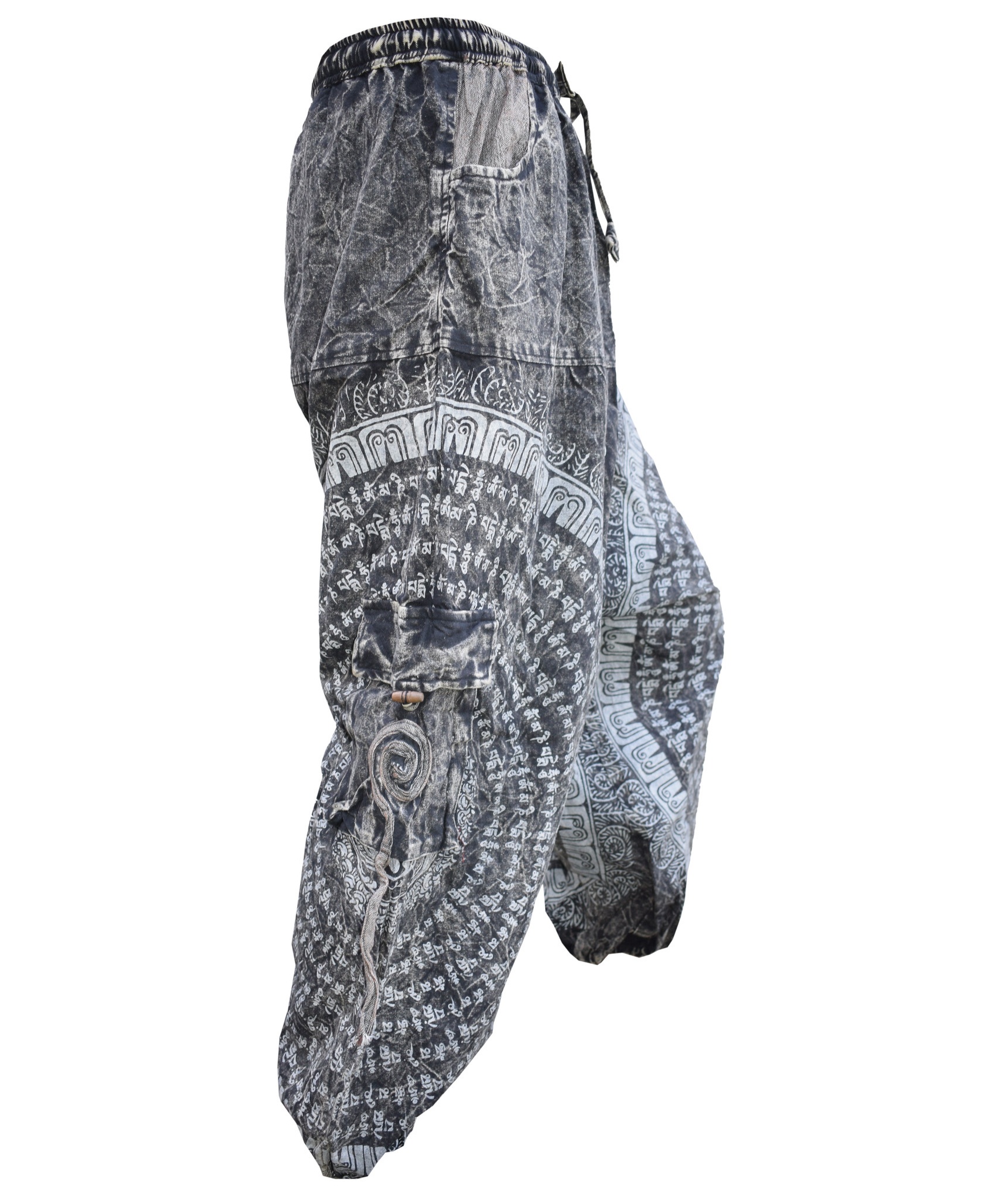 Chakra Embroidery Cargo Pants-5473