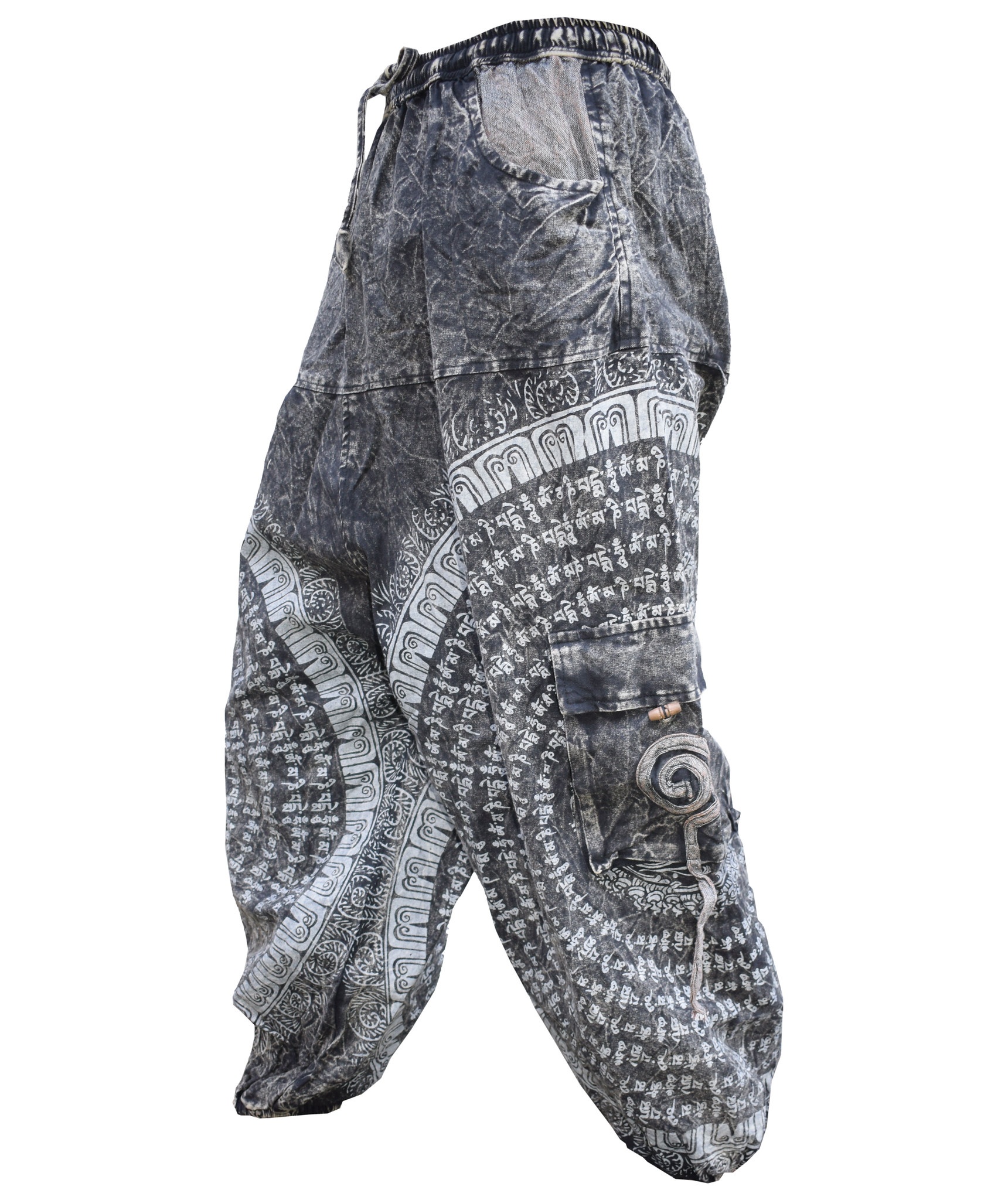 Chakra Embroidery Cargo Pants-5476