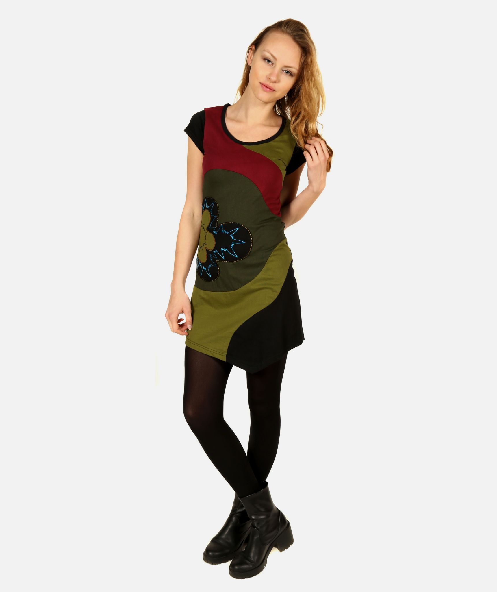 Clover Leaf Asymmetrical Dress-125