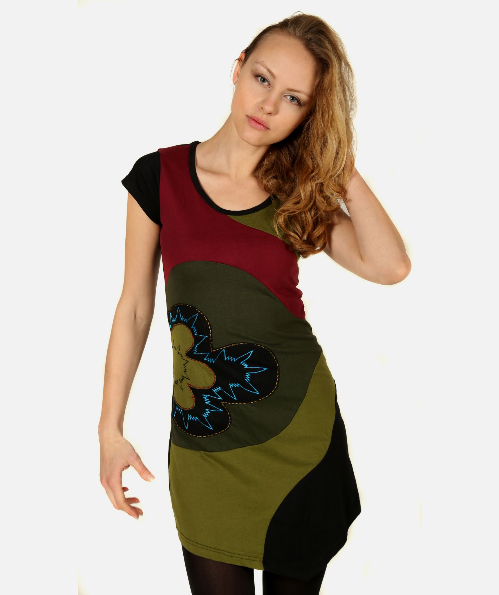 Clover Leaf Asymmetrical Dress-862