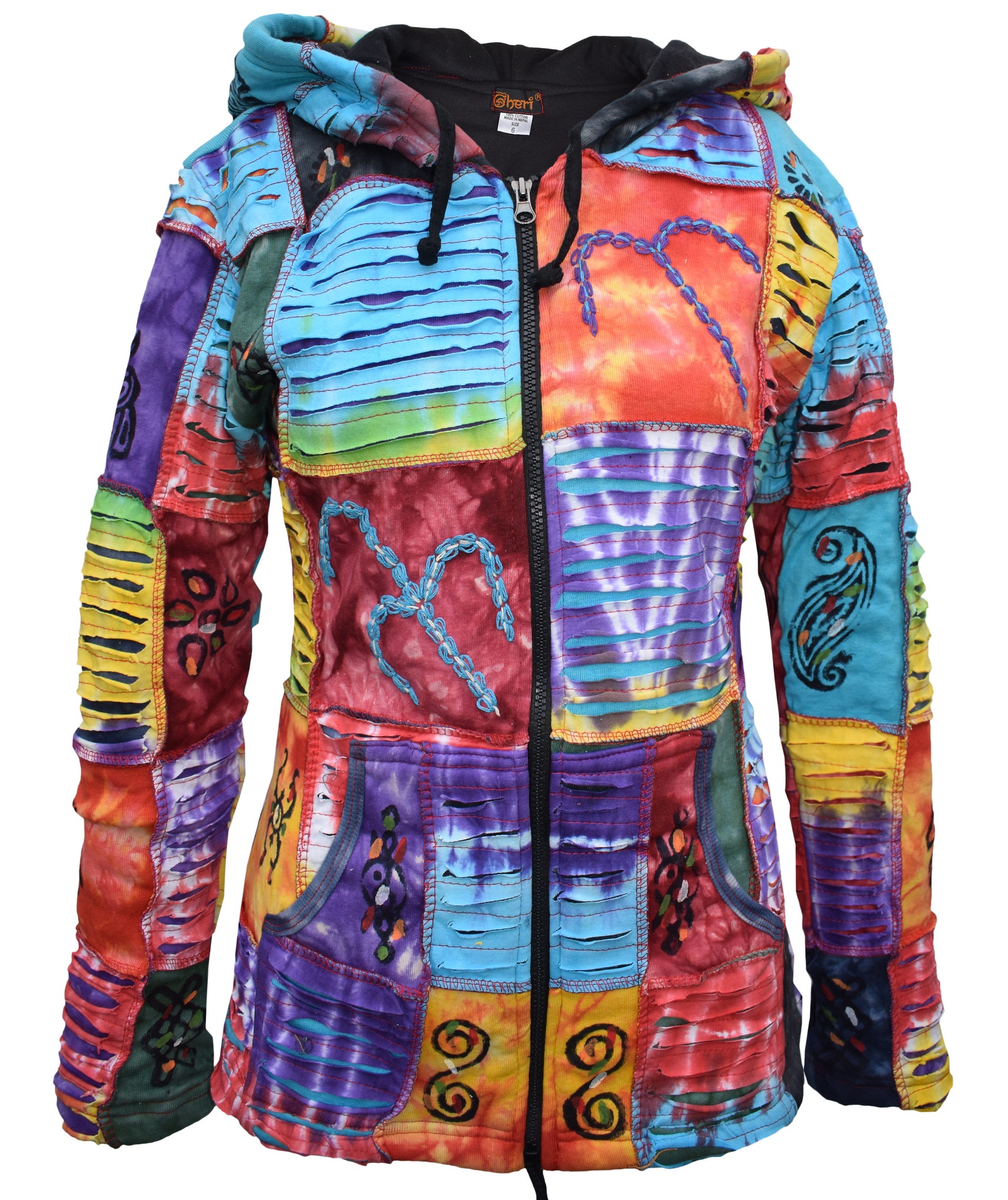 Ganesh Chapa Tie Dye Razorcut Hoody-5374
