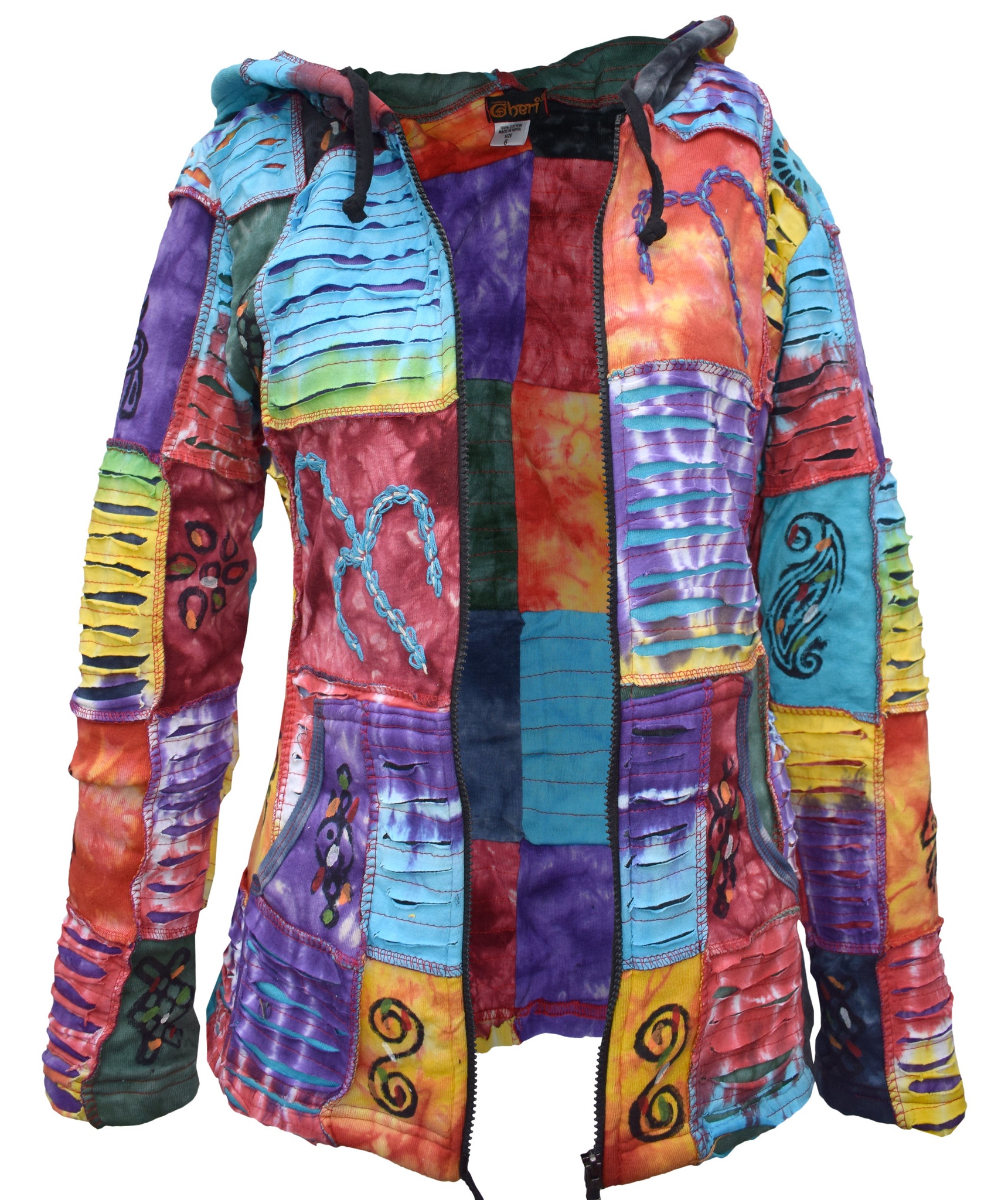 Ganesh Chapa Tie Dye Razorcut Hoody-5378