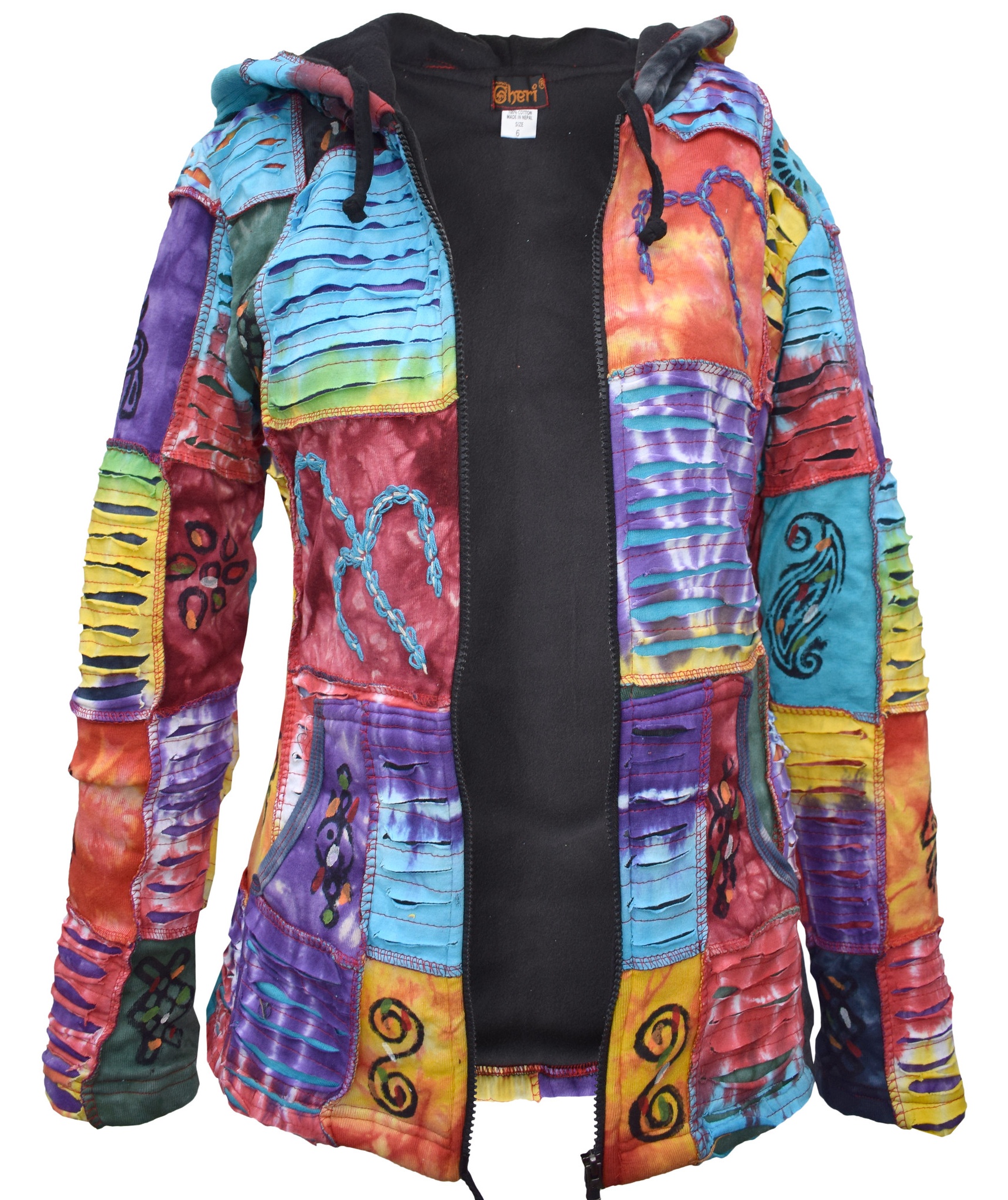 Ganesh Chapa Tie Dye Razorcut Hoody-5379