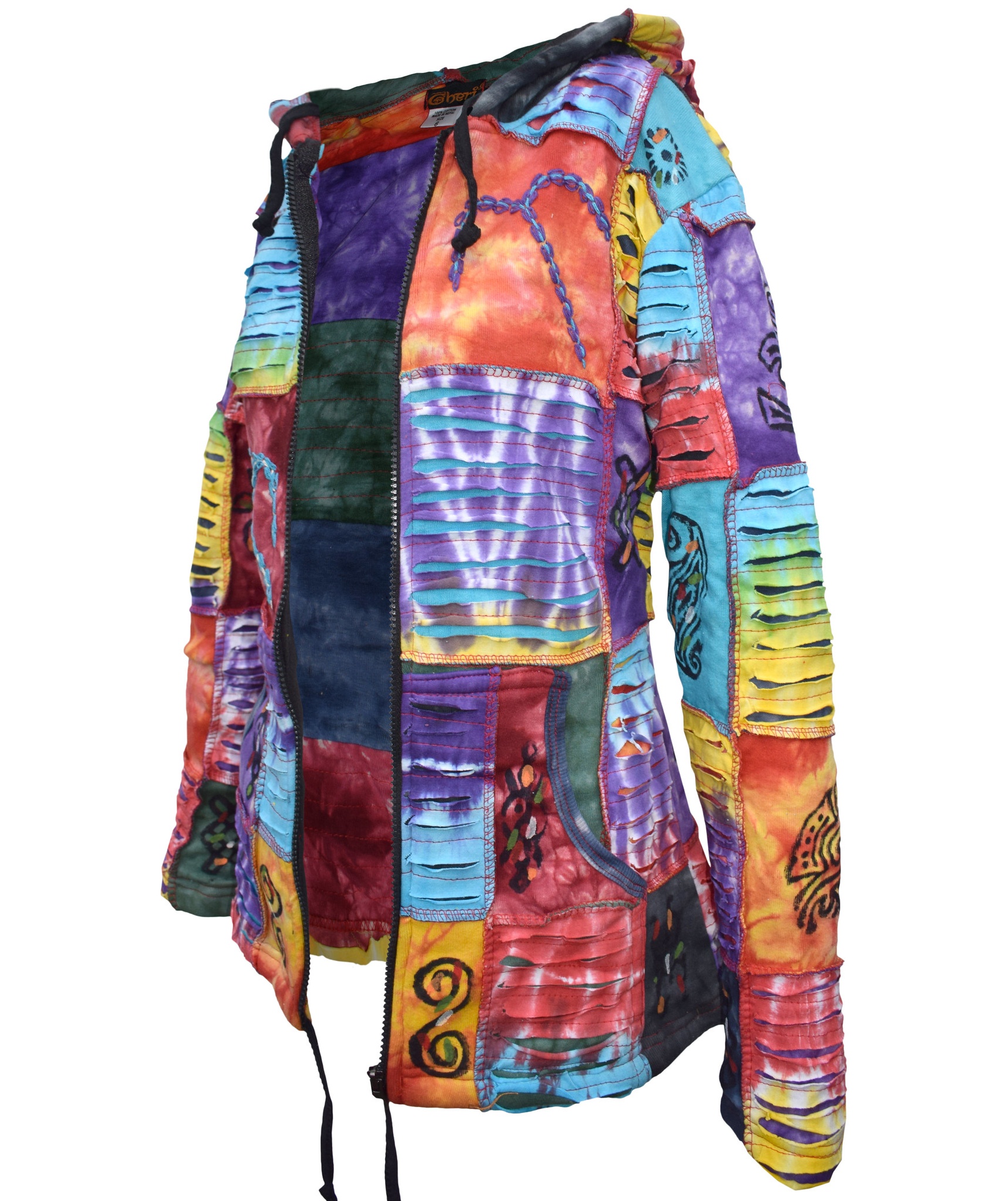 Ganesh Chapa Tie Dye Razorcut Hoody-5381