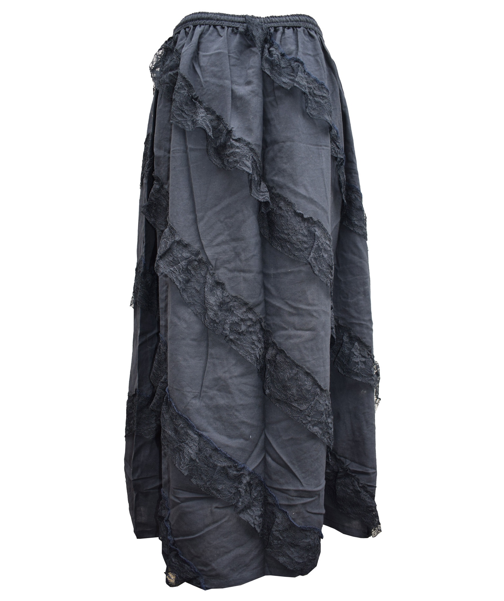 Lace Tiered Maxi Skirt-5448