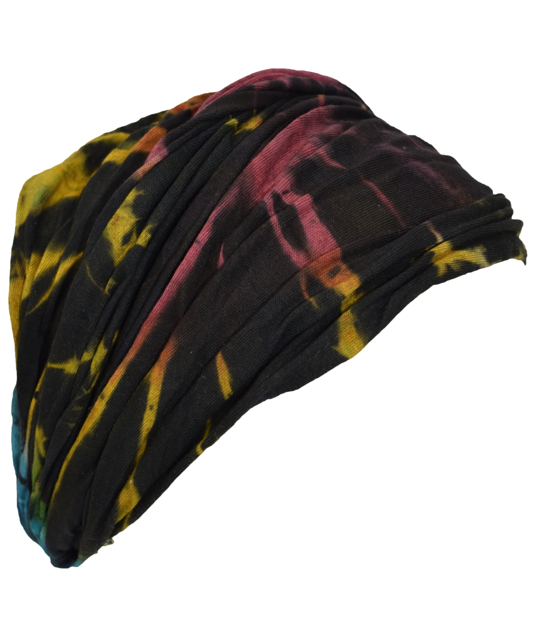 Mustard Cotton Tie Dye Multi-color Headband -3518