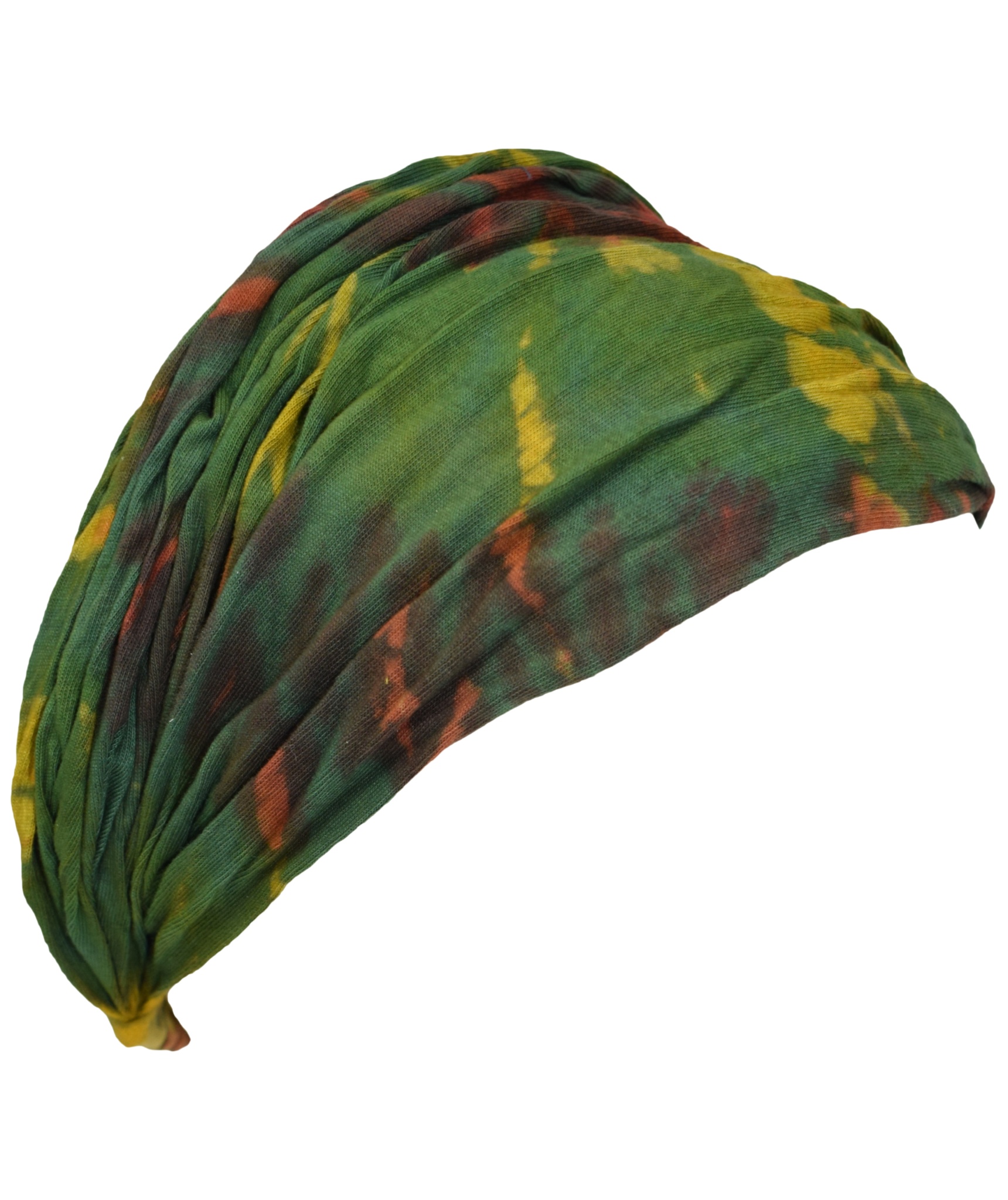 Mustard Cotton Tie Dye Multi-color Headband -3524