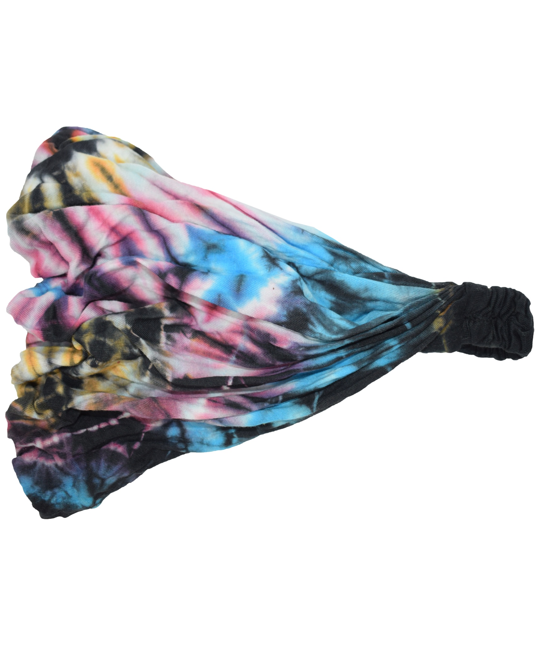 Mustard Cotton Tie Dye Multi-color Headband -3526