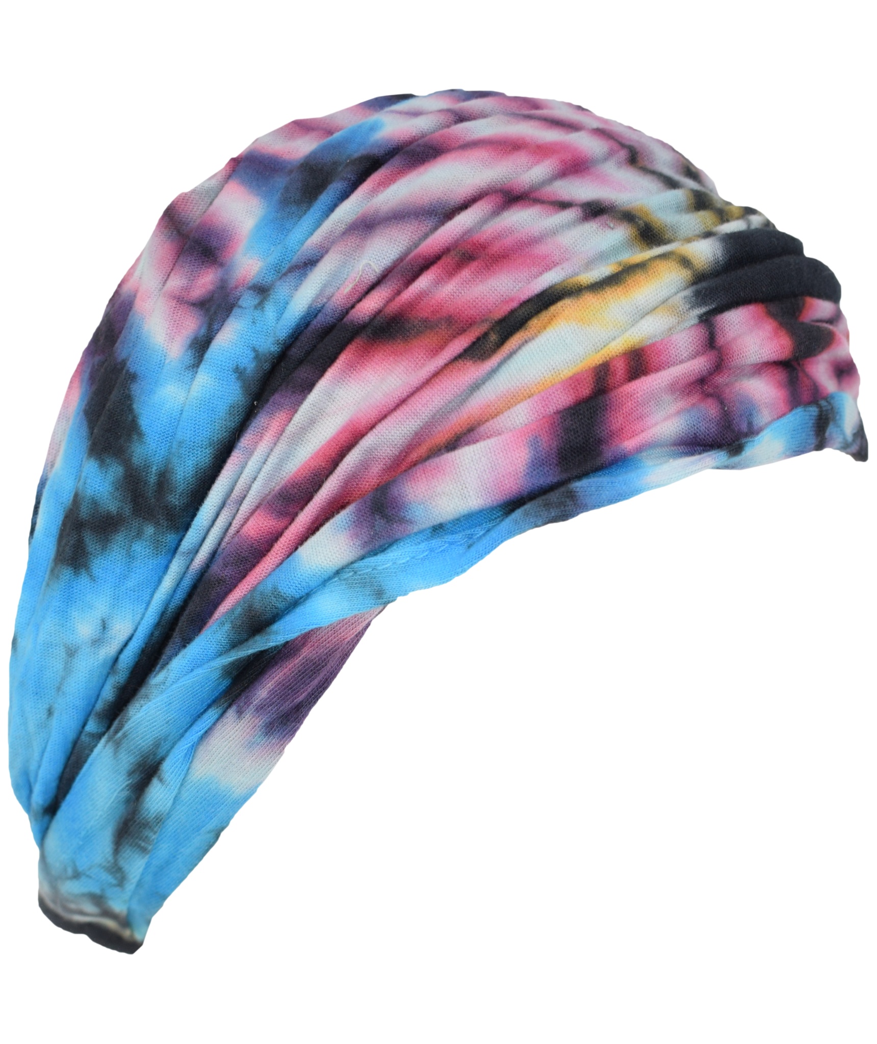 Mustard Cotton Tie Dye Multi-color Headband -3527