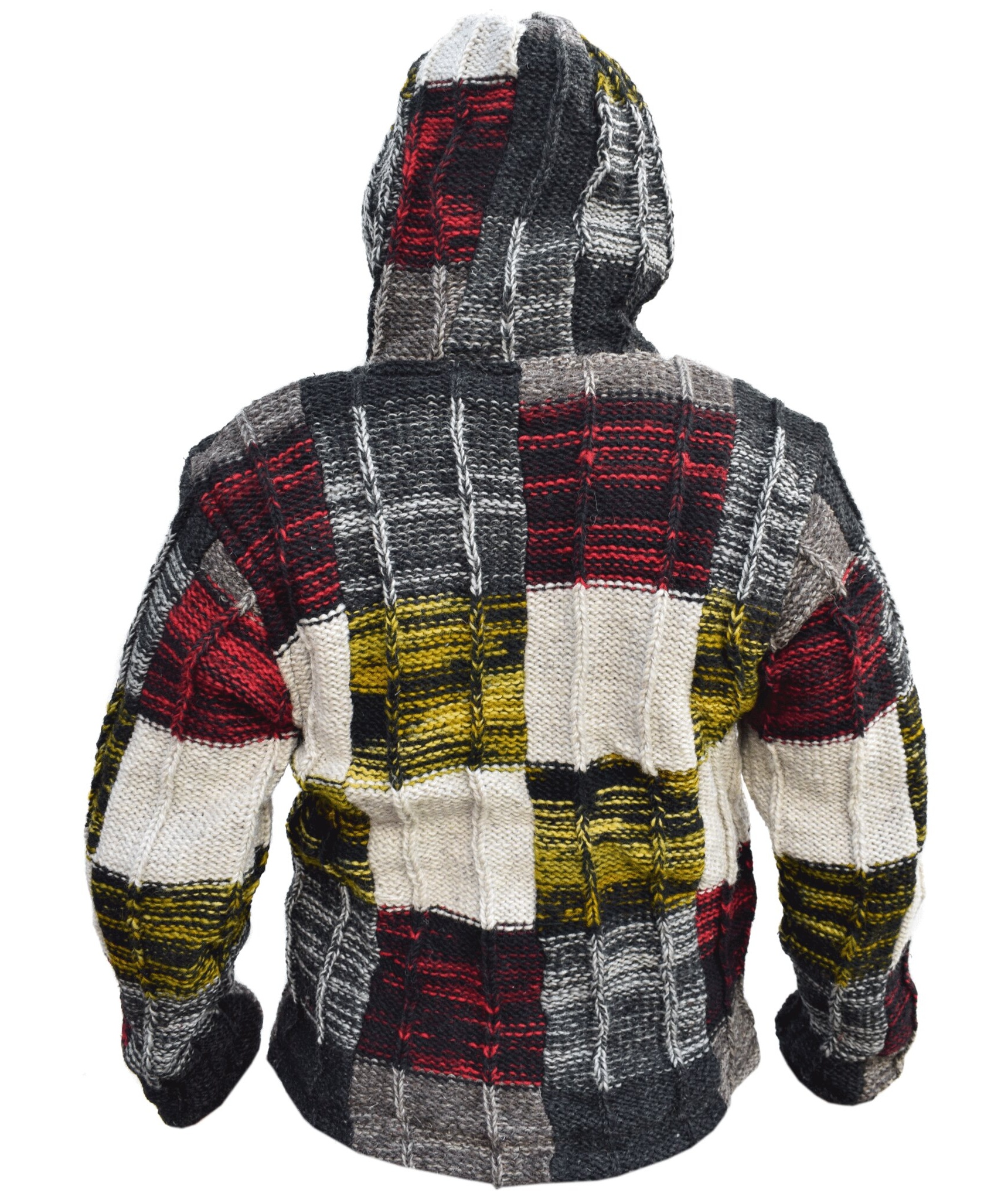 Patchwork Ribs Knitted Woolen Jumper-5396