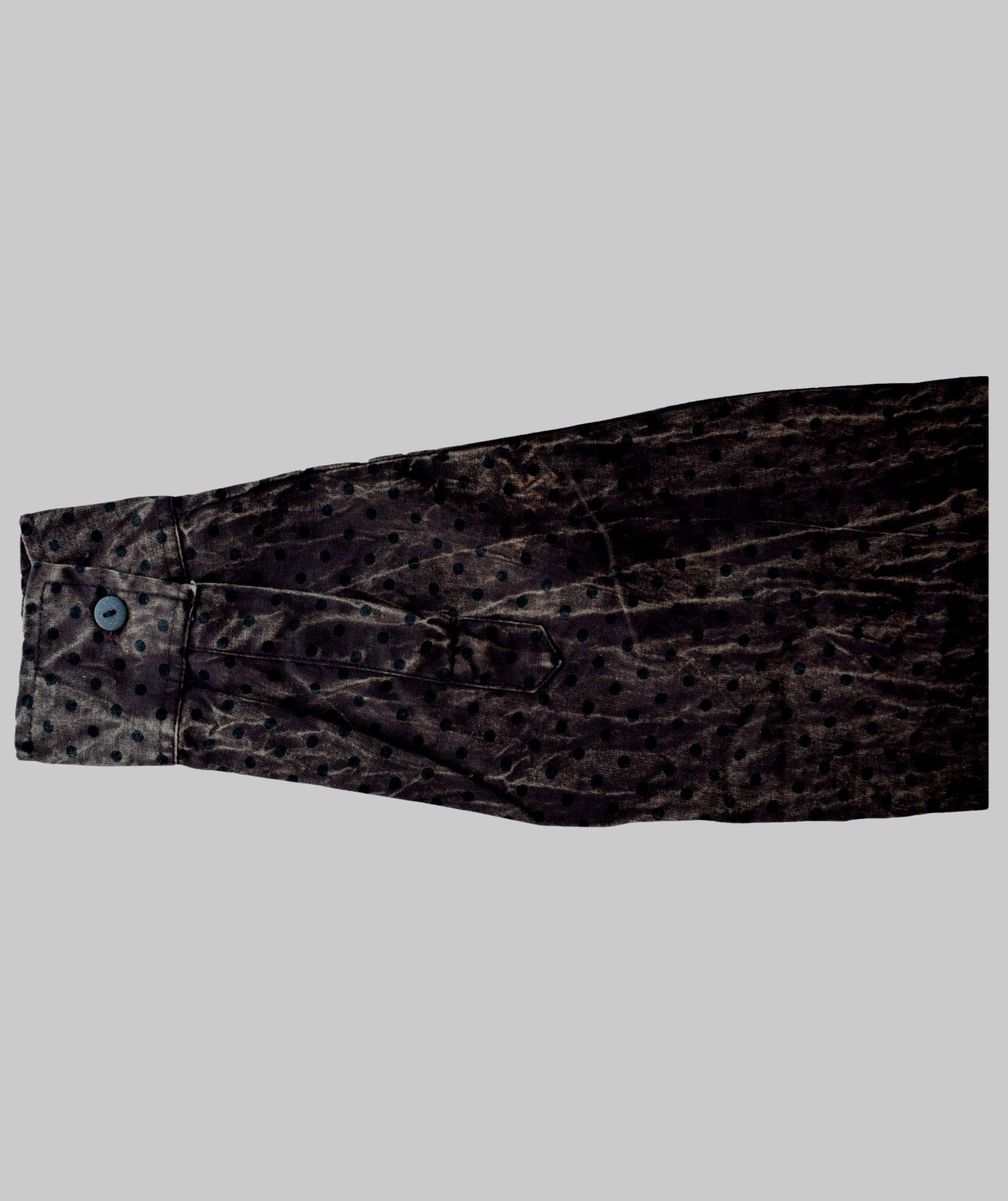 Polka Dot Stonewashed Cotton Shirt-1374