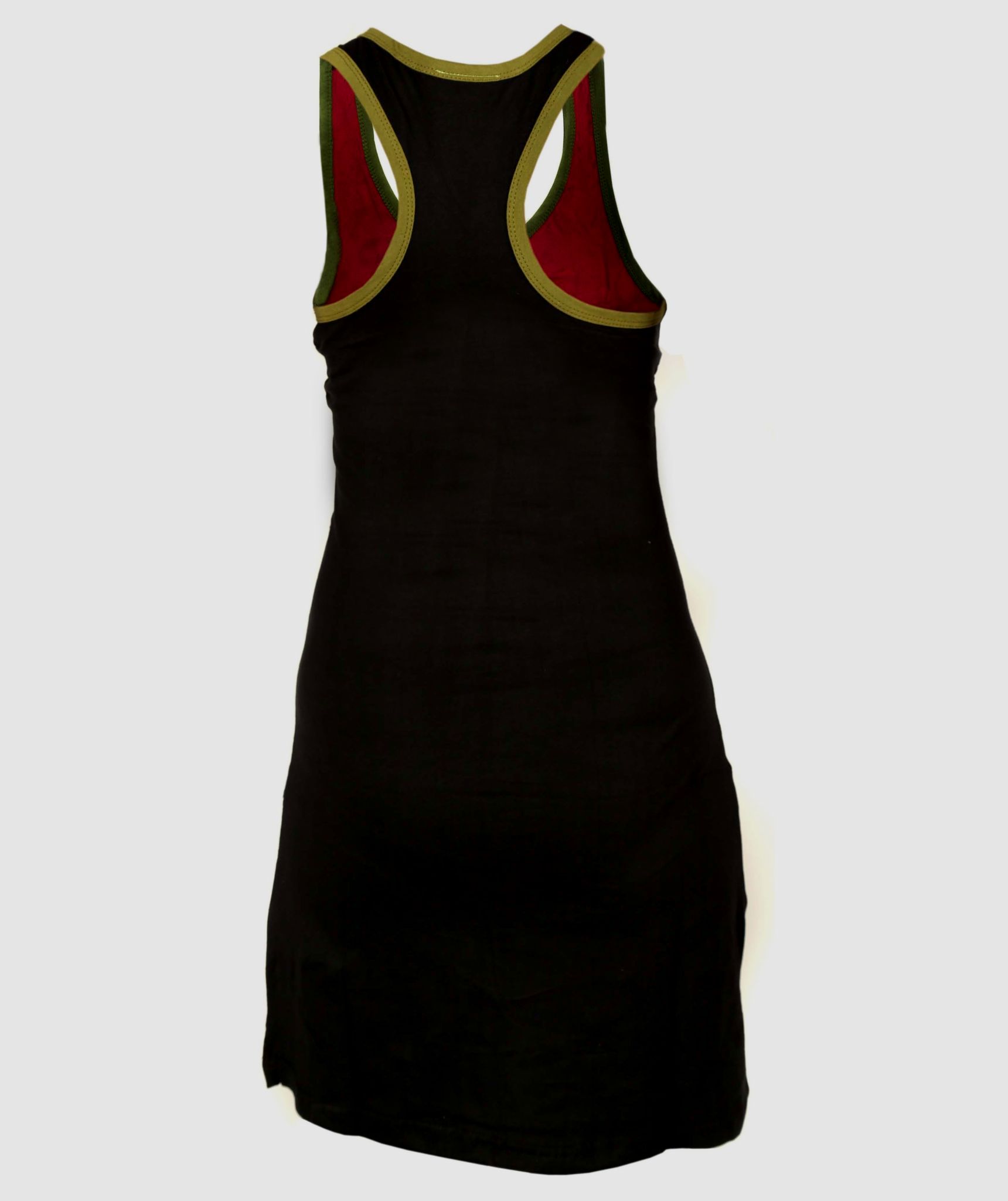 Racer Back Embroidery Dress-868