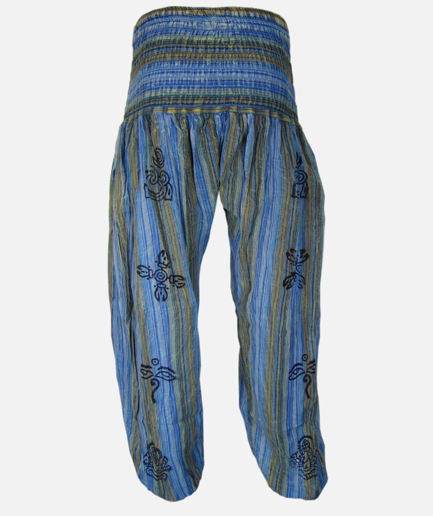 Stonewashed High Waist Genie Pants-749