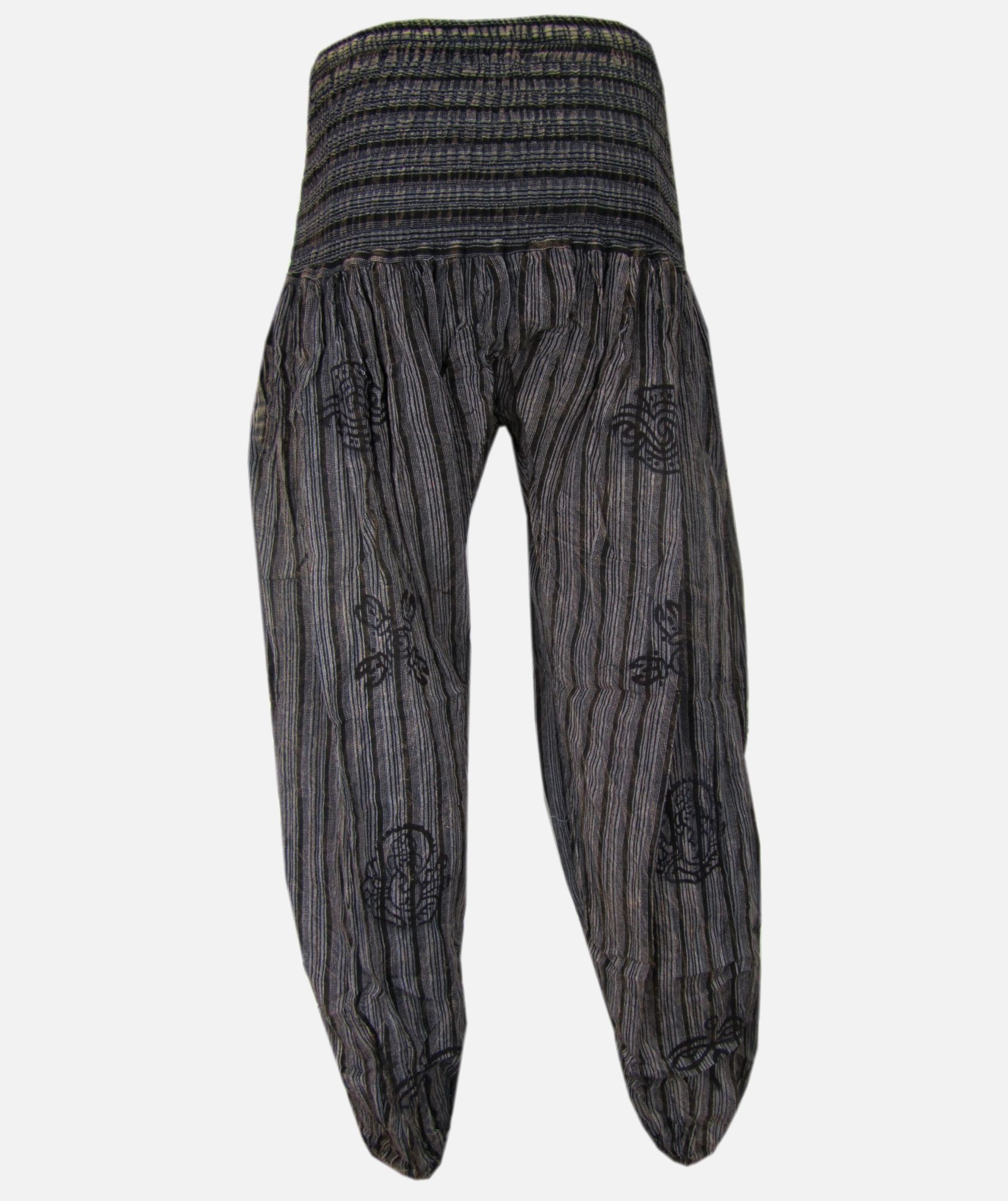 Stonewashed High Waist Genie Pants-751