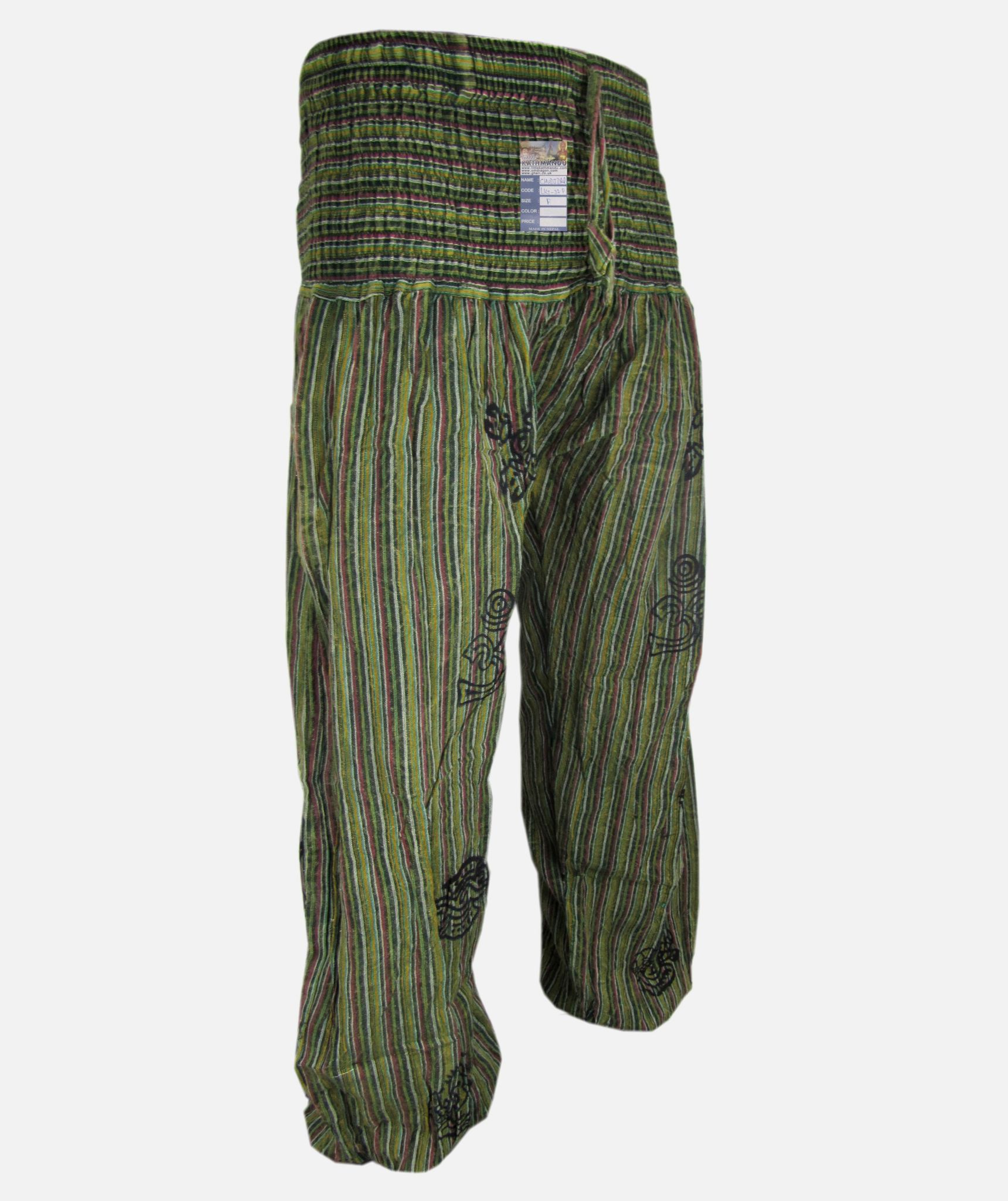 Stonewashed High Waist Genie Pants-753