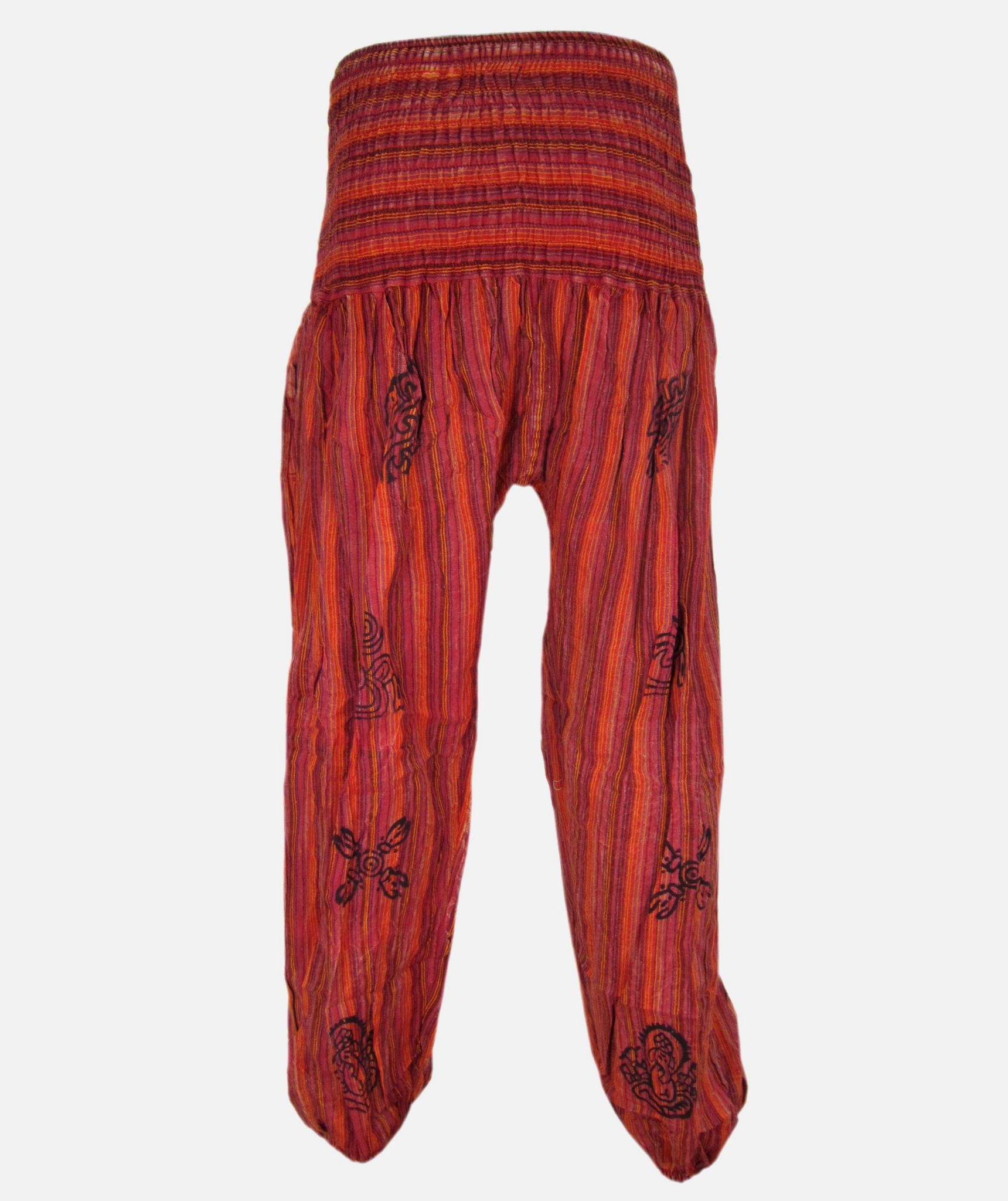 Stonewashed High Waist Genie Pants-760