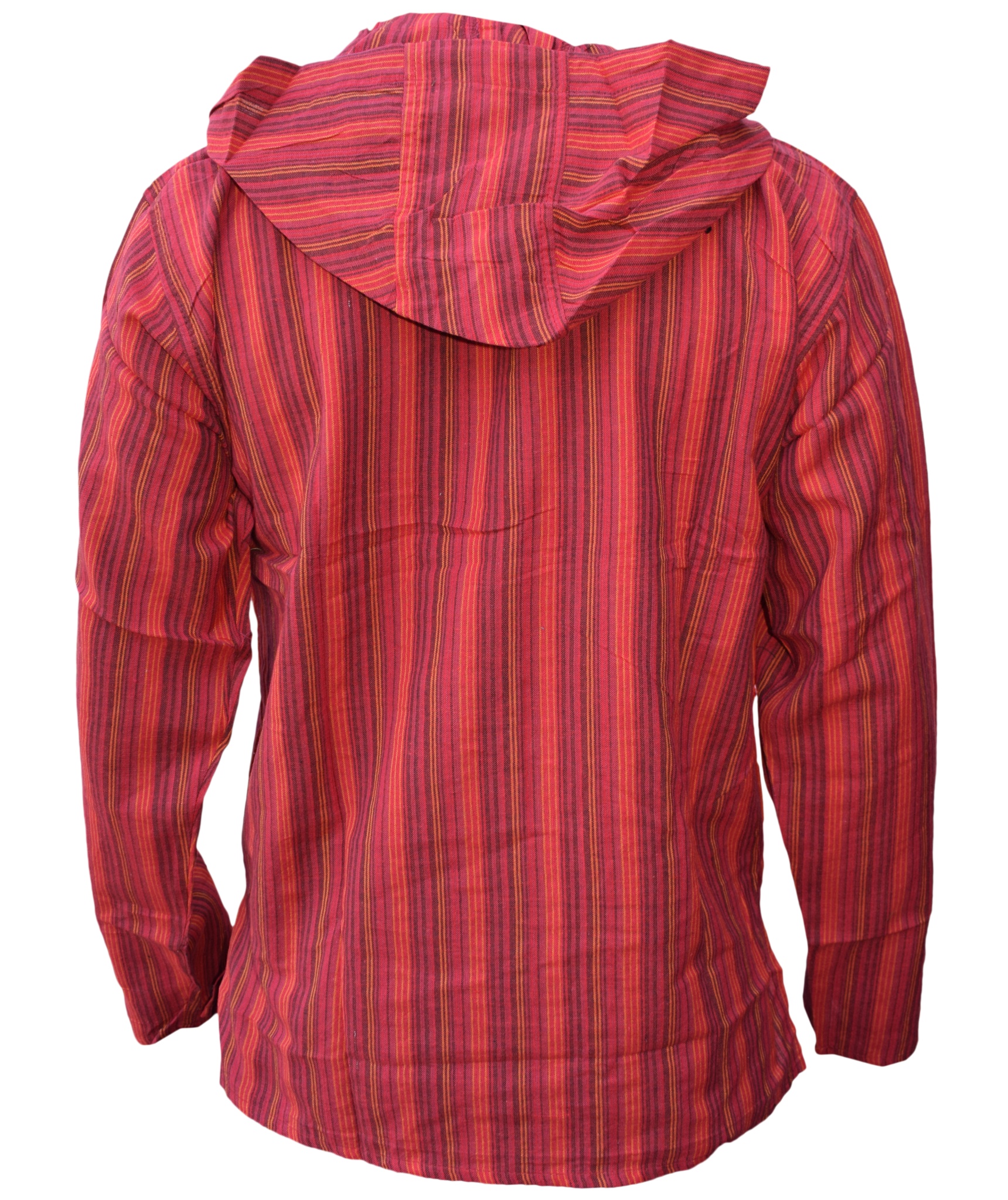 Striped Grandad Hoodie-5199