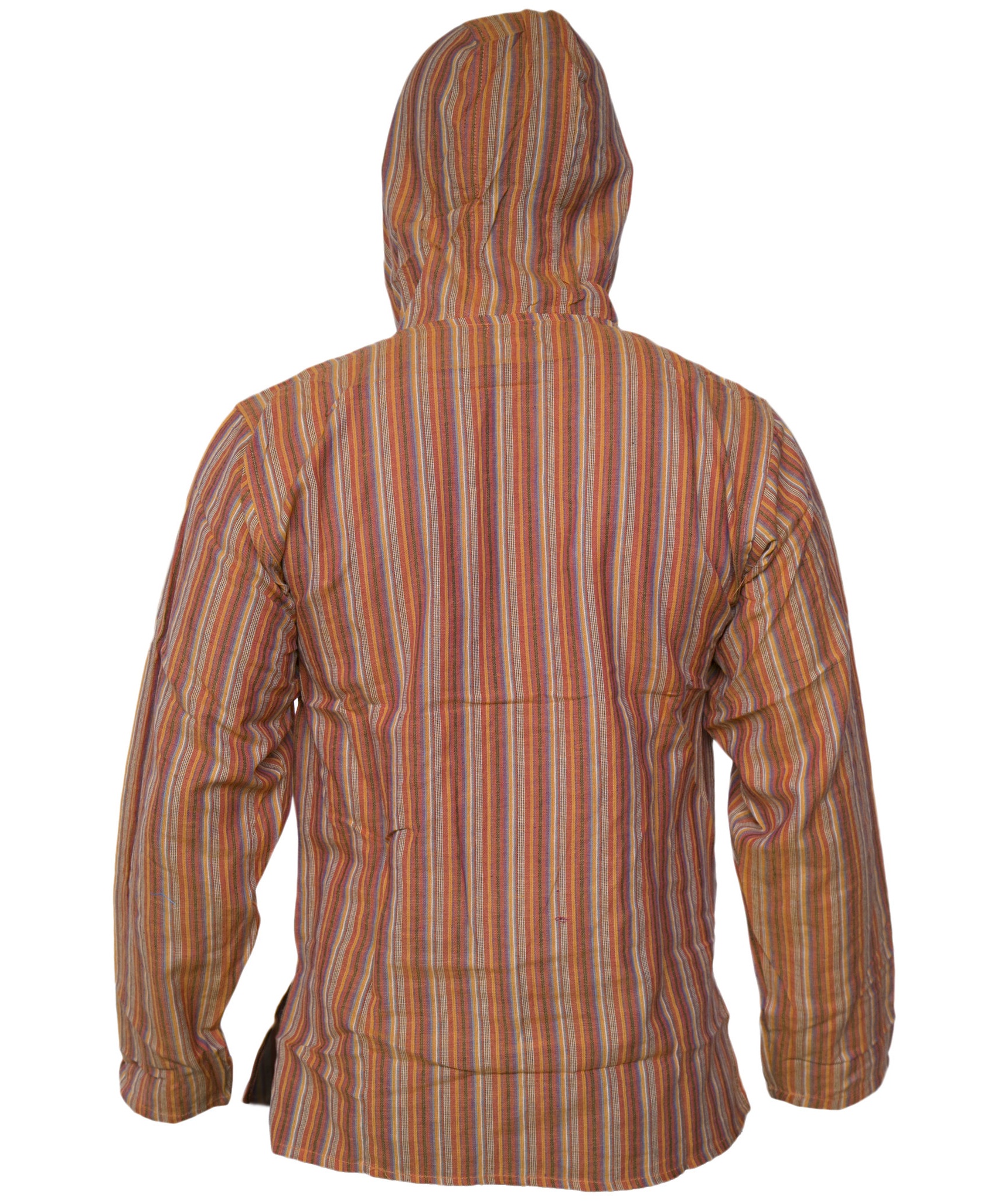 Striped Grandad Hoodie-5201