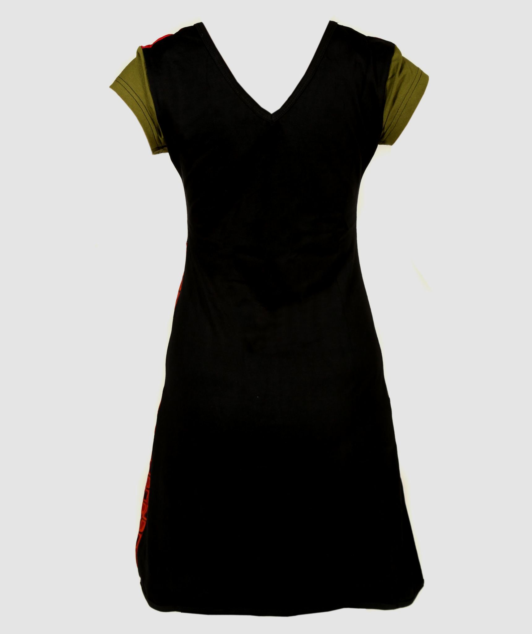 V Neck Chakra Dress-866