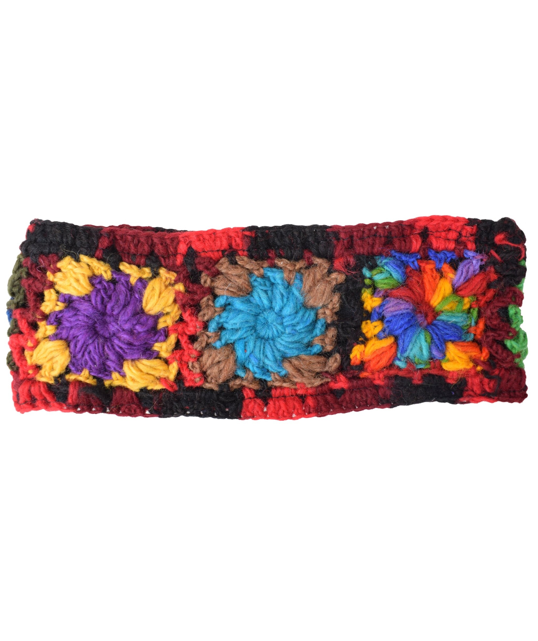 Woolen Headband Fire Tiedye-5432